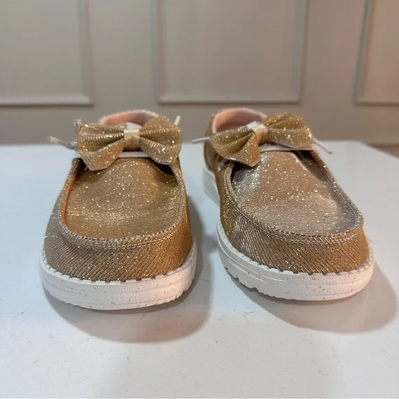 NWOT Hey Dude Wendy Sparkle Bow Shoes - Size 7 - Picture 5 of 12